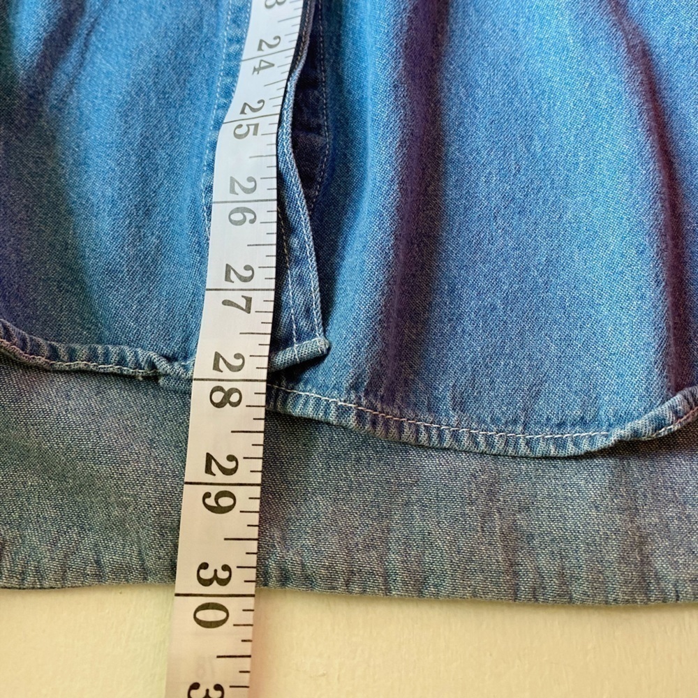 Let's Quiz Again 90’s Denim Noah's Ark Embroidered‎ Jungle Animals Jeans Shirt - Picture 9 of 9